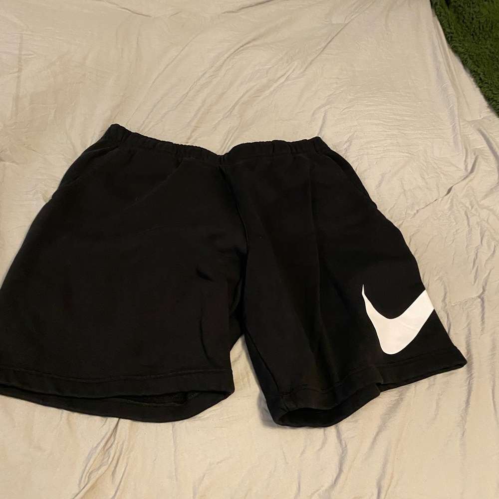 Nike black sweat shorts